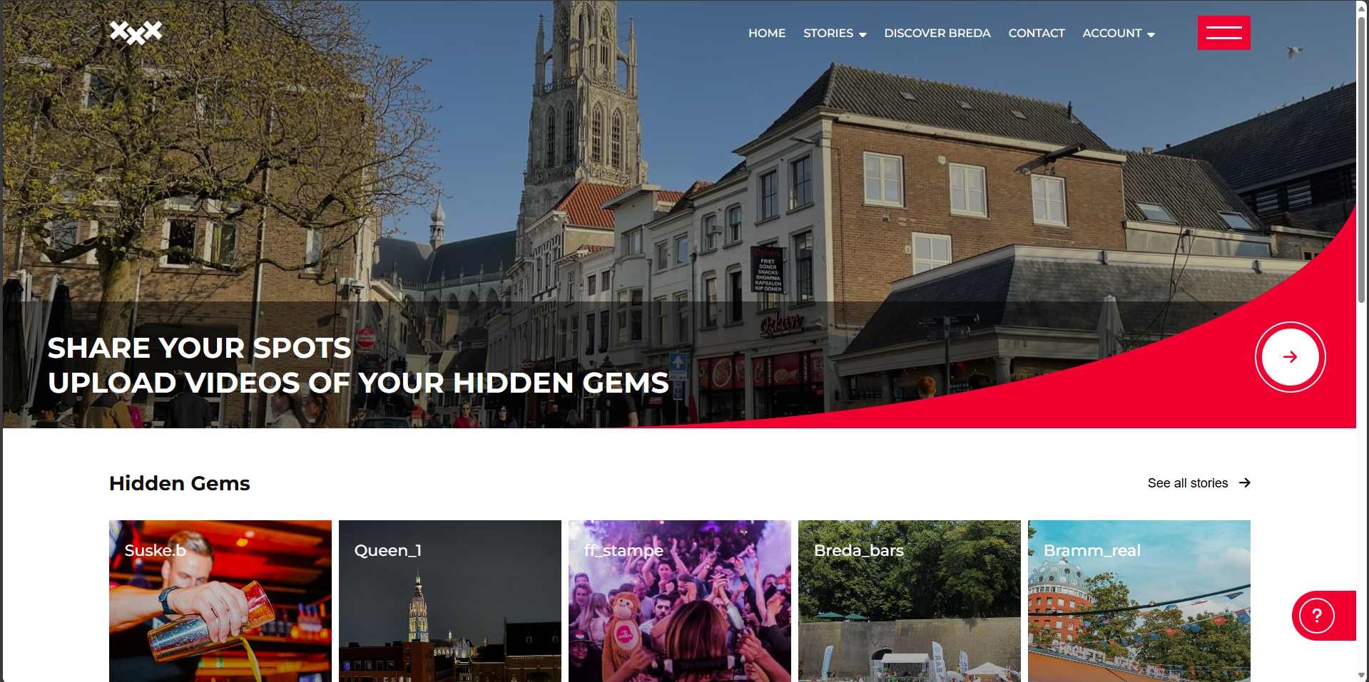 Breda Game City Home Screen